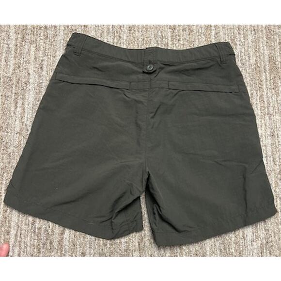 Eddie Bauer Sport Quick-Dry Nylon Shorts Army Green Adjustable Waist Women’s 6 - Picture 2 of 11